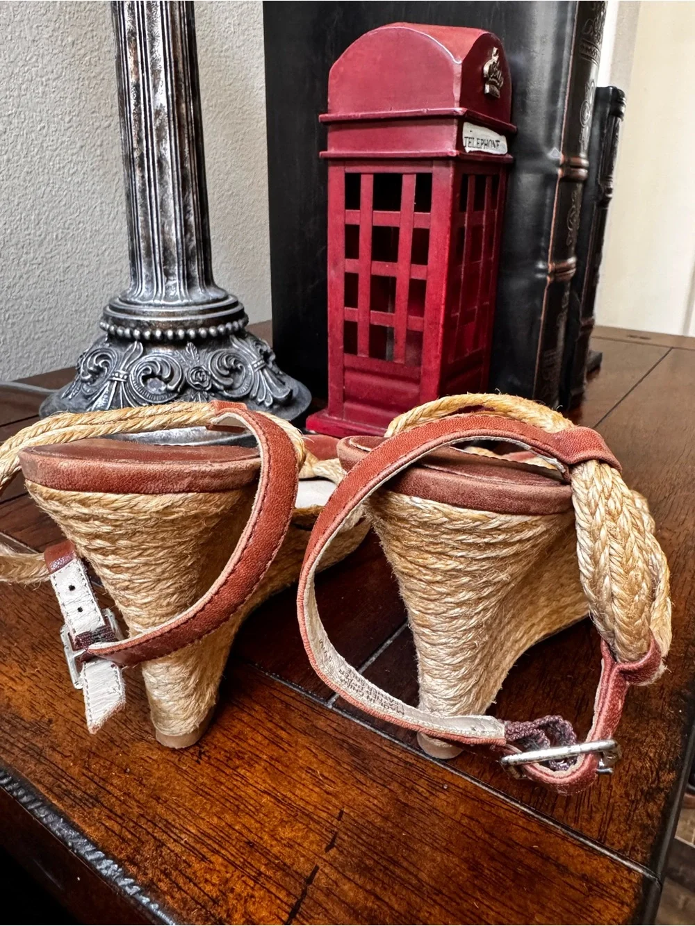 ✅ “Michael Kors” Brown and Tan Rope Strap Sandals